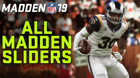 madden 19 sliders